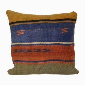 Wool Striped Pattern Kilim Cushion Cover, 2010s