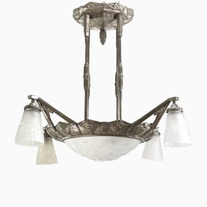 Art Deco Chandelier from Muller Frères, 1920s