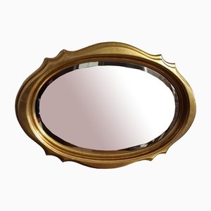 Italienischer Vintage Spiegel mit goldenem Rahmen