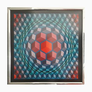 Victor Vasarely Art Poster, 1972