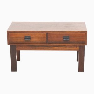 Chest of Drawers in Rosewood, Glass and Wood, Sweden, 1960s