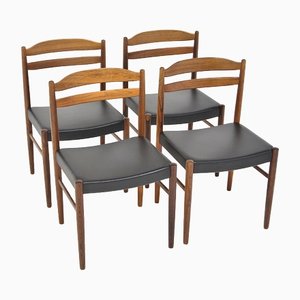 Stühle aus Palisander von Albin Johansson & Söner, Schweden, 1960er, 4er Set