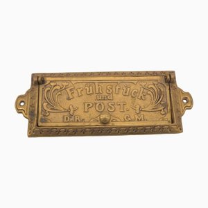 Rabat de Boîte aux Lettres Art Nouveau, 1890s