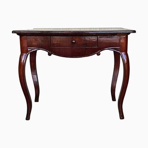Antique Spanish Side Table in Walnut with Cabriole Legs, 1890
