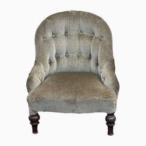 19th Century English Lounge Chair in Mahogany