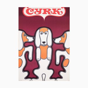 Affiche de Cirque Originale par Gorka, Pologne, 1969