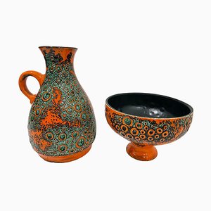 Mid-Century JMoon Asba Vase und Pflanzer, 2er Set
