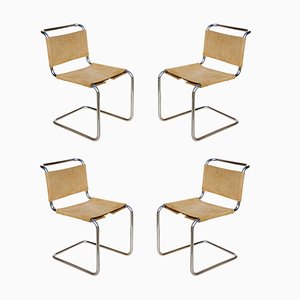 Stühle von Marcel Breuer B33 für Knoll Bauhaus, 1970er, 4er Set