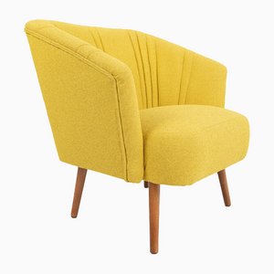 Sessel mit gelbem Bezug, 1960er