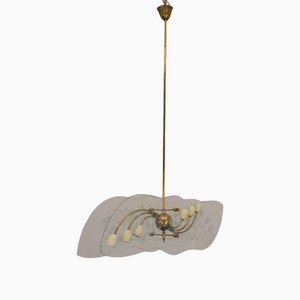 Suspension Lamp attributable to Pietro Chiesa, Italy, 1950s