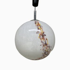 Marbled Glass Pendant Lamp, 1970s