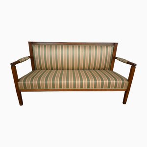 19th Century Directoire Style 3-Seater Bench in Cherrywood