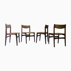 Rosewood Dining Chairs attributed to Erik Buch, 1960s, Set of 4