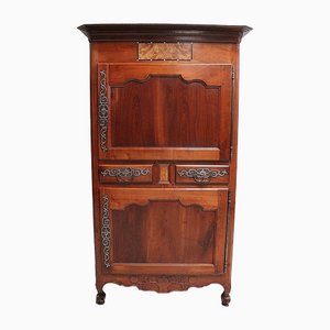 Early 19th Century Louis XV Style Red Cherrywood Cabinet, Vendée, France