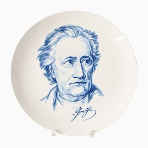 Johann Wolfgang Von Goethe Decorative Plate from Meissen, 1971