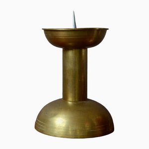 Large Antique Brass Candleholder
