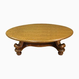 Vintage Baroque Style Oak Coffee Table