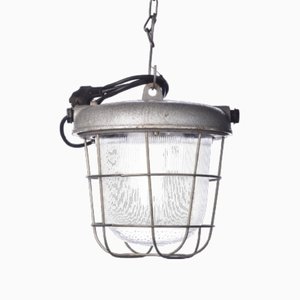 Industrial Factory Cage Hanging Lamp