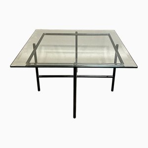 Glass and Metal Coffee Table, 1950s