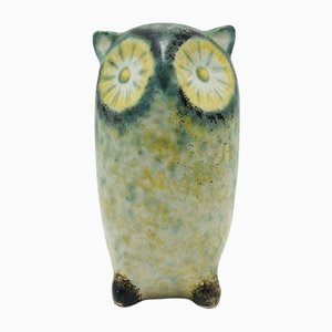 Green Ceramic Owl, 1960s