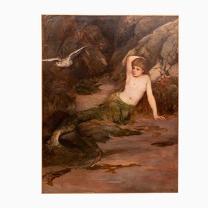 Charles Napier Kennedy, Mermaid, 1888, Oil on Canvas