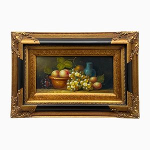 A. Cavalli, Still Life with Fruit, años 60, Oil on Board, Framed