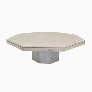 Italian Marble Octagon Coffee Table, 1980s