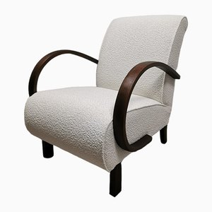 Fauteuil Blanc par Jindrich Halabala, 1940s