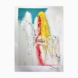 Salvador Dali, Lady Godiva, 1983, Relief recto-verso avec chromolithographie