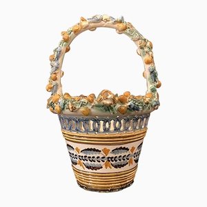 Pierced Ceramic Basket, 1950s