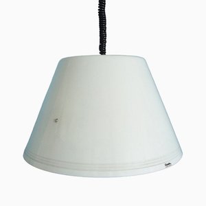 Lámpara colgante era espacial blanca de Guzzini, años 70