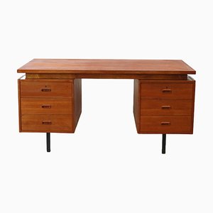Vintage Desk in Teak with Six Drawers, 1960s