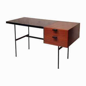 CM141 Desk in Mahogany and Metal by Pierre Paulin for Thonet, 1953
