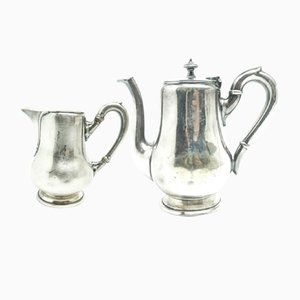 Polnische Vasen aus Milchglas und Kristallglas, 1920er, 2er Set