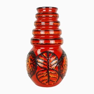 Fat Lava Leaf Modell Nr. 269-53 Vase von Scheurich, Wien