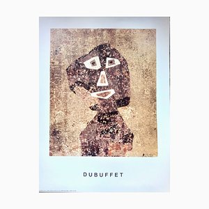 Jean Dubuffet, Portrait au Mur, Large Poster, 1980s