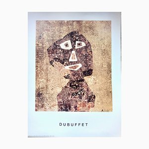 Jean Dubuffet, Portrait au Mur, Poster grande, anni '80