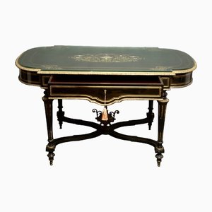 Napoleon III Glass Table with Drawer