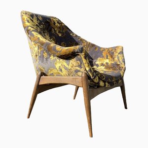 Fauteuil par Julia Gaubek, Hongrie, 1950