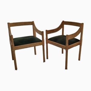 Carimate Stühle von Vico Magistretti, 1950er, 2er Set