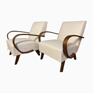 Art Deco Armchairs by Jindřich Halabala for Up Závody, 1930s, Set of 2