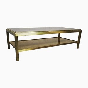 Brass Regency Coffee Table attributed to Maison Jansen, 1970s