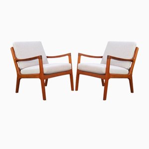 Senator Easy Chairs by Ole Wanscher for Cado, 1960s, Set of 2