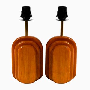 Table Lamps in Teak from Temde, 1960s, Set of 2