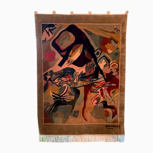 Silk Wall Rug after Painting by Kadinsky