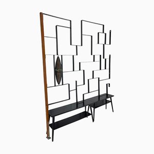 Art Wall Unit or Room Divider with Sculpture by Jelínek, 1960s