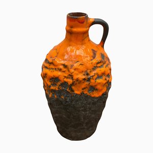 German Ceramic Vase in Fat Lava by Carstens Tönnieshof, 1960s