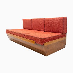 Mid-Century Sofa or Dayed in Walnut attributed to Jindrich Halabala for Up Zavody, 1950s
