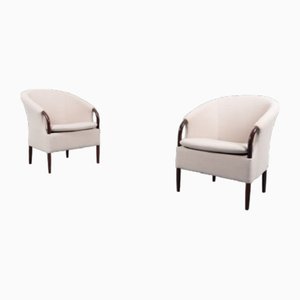 Danish Club Chairs by Soren Nissen and Ebbe Gehl for Nielaus, Set of 2