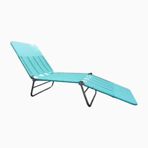 Vintage Deck Chair in Turquoise Green, 1960s
